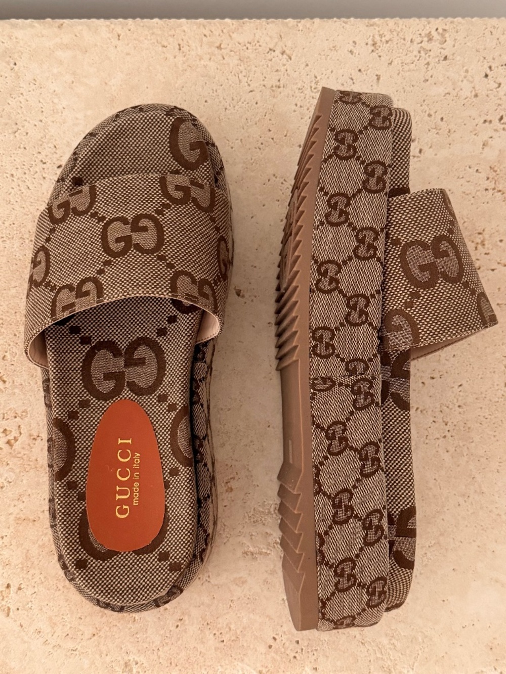 GUCCI Women's platform slide sandal